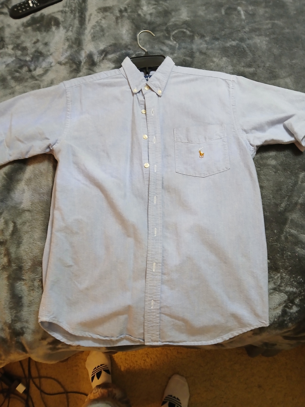 Polo Oxford Button-Down Shirt - Light Blue